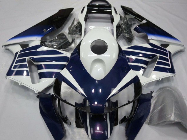 Billige Honda CBR600RR Motorrad Verkleidung 2003-2004 - Weiss Blau Fade