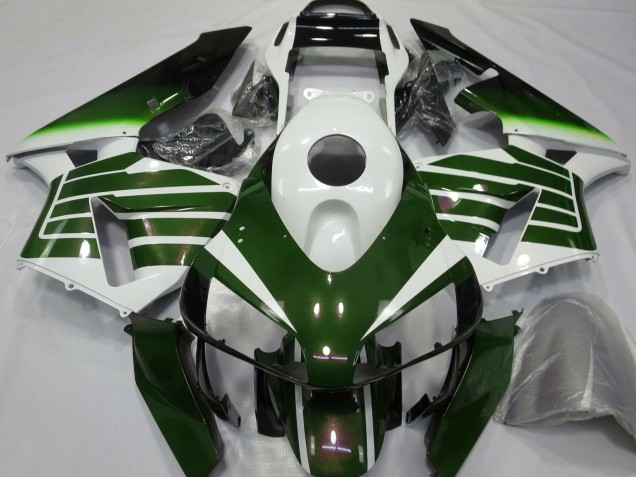Billige Honda CBR600RR Motorrad Verkleidung 2003-2004 - Weiss Grun Fade