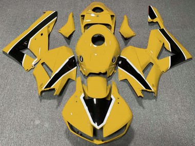 Billige Honda CBR600RR Motorrad Verkleidung 2013-2023 - Gelb Weiss Glanzendes Schwarz