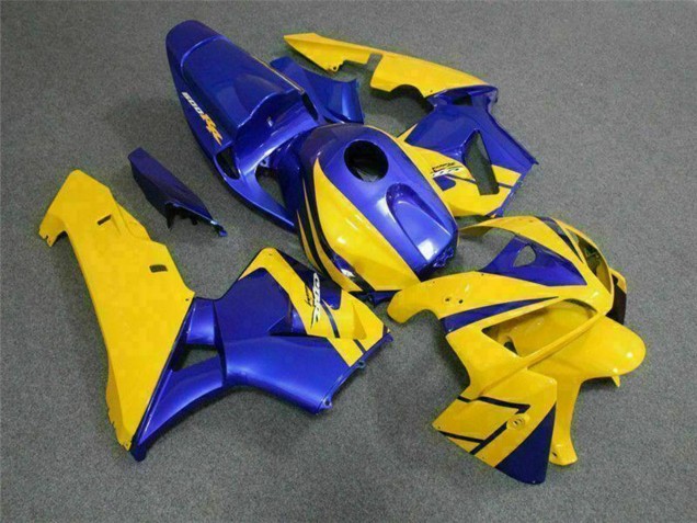 Billige Honda CBR600RR Motorrad Verkleidung 2005-2006 - Gelb Blau