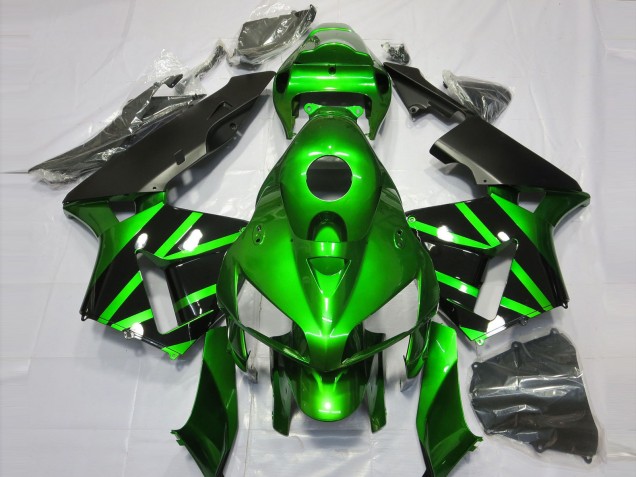 Billige Honda CBR600RR Motorrad Verkleidung 2005-2006 - Grun Schwarz