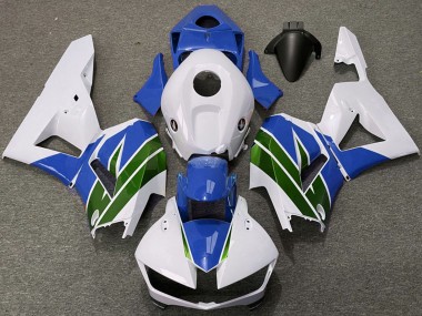 Billige Honda CBR600RR Motorrad Verkleidung 2013-2023 - Weiss Blau Grun