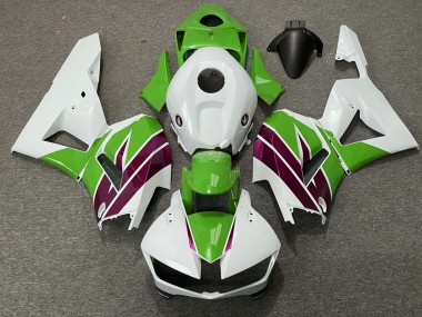 Billige Honda CBR600RR Motorrad Verkleidung 2013-2023 - Weiss Grun Lila