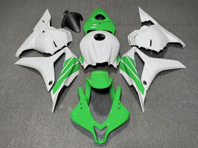 Billige Honda CBR600RR Motorrad Verkleidung 2009-2012 - Weiss Grun Streifen