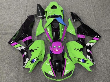 Billige Honda CBR600RR Motorrad Verkleidung 2013-2023 - Grun Blau Lila Glanzendes Schwarz Hai