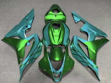 Billige Honda CBR600RR Motorrad Verkleidung 2007-2008 - Grun Blau Grun Blau