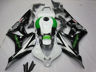Billige Honda CBR600RR Motorrad Verkleidung 2007-2008 - Weiss Grun Glanzendes Schwarz Hannspree