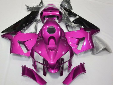 Billige Honda CBR600RR Motorrad Verkleidung 2005-2006 - Rosa Schwarz CBR Stil