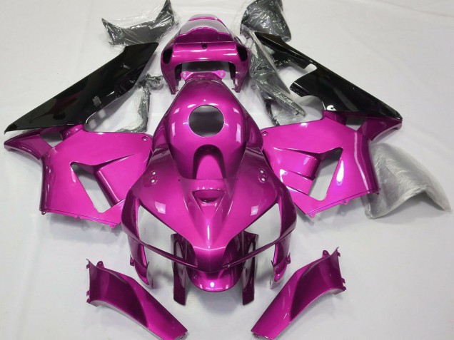 Billige Honda CBR600RR Motorrad Verkleidung 2005-2006 - Rosa Schwarz CBR Stil