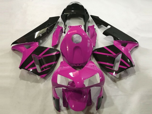 Billige Honda CBR600RR Motorrad Verkleidung 2003-2004 - Rosa Glanzendes Schwarz OEM Stil