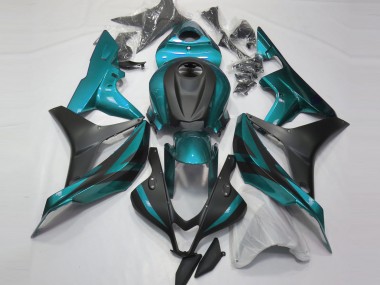 Billige Honda CBR600RR Motorrad Verkleidung 2007-2008 - Hellblau Matt Schwarz