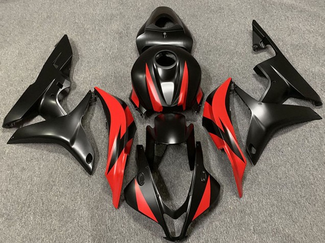 Billige Honda CBR600RR Motorrad Verkleidung 2007-2008 - Rot Matt Schwarz