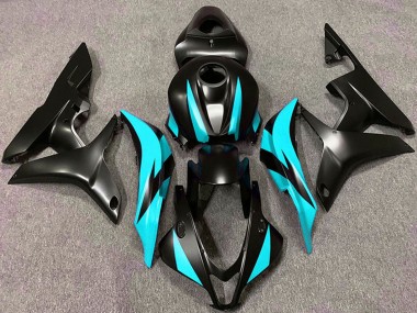 Billige Honda CBR600RR Motorrad Verkleidung 2007-2008 - Cyan Blau Matt Schwarz