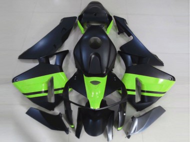 Billige Honda CBR600RR Motorrad Verkleidung 2005-2006 - Matt Schwarz Hellgrun