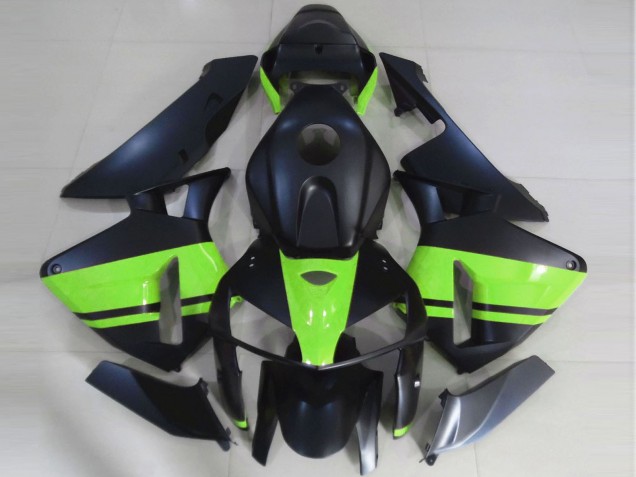 Billige Honda CBR600RR Motorrad Verkleidung 2005-2006 - Matt Schwarz Hellgrun