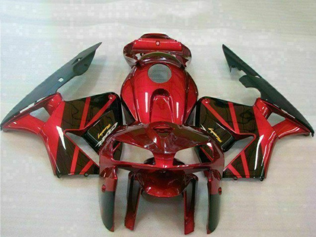 Billige Honda CBR600RR Motorrad Verkleidung 2005-2006 - Rot Schwarz