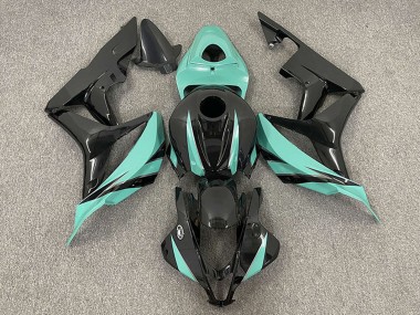Billige Honda CBR600RR Motorrad Verkleidung 2007-2008 - Mint Grun Glanzendes Schwarz