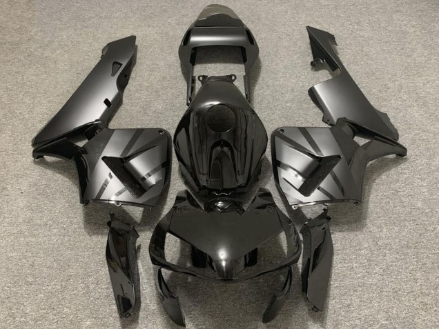 Billige Honda CBR600RR Motorrad Verkleidung 2003-2004 - Glanzendes Schwarz Matt Grau OEM Stil