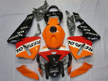 Billige Honda CBR600RR Motorrad Verkleidung 2005-2006 - Orange Rot Weiss Schwarz Repsol OEM Stil