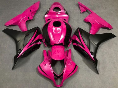 Billige Honda CBR600RR Motorrad Verkleidung 2007-2008 - Rosa Matt Schwarz OEM Stil