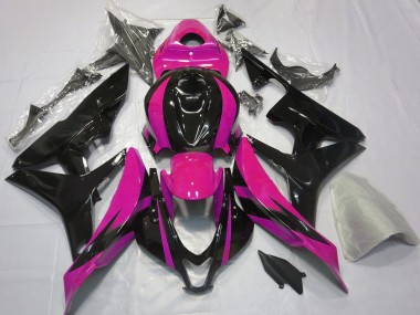 Billige Honda CBR600RR Motorrad Verkleidung 2007-2008 - Rosa Glanzendes Schwarz OEM Stil