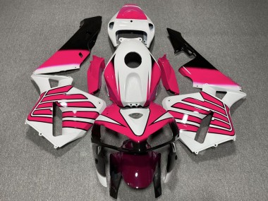 Billige Honda CBR600RR Motorrad Verkleidung 2005-2006 - Weiss Rosa Flugel