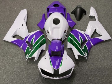 Billige Honda CBR600RR Motorrad Verkleidung 2013-2023 - Weiss Lila Grun