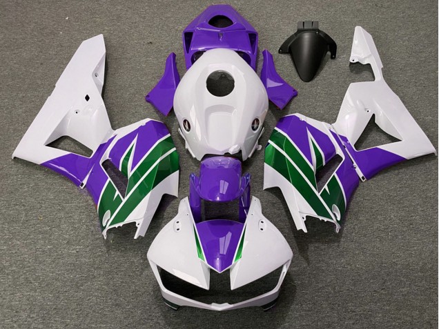 Billige Honda CBR600RR Motorrad Verkleidung 2013-2023 - Weiss Lila Grun