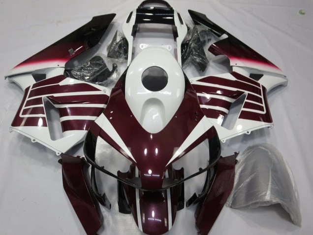Billige Honda CBR600RR Motorrad Verkleidung 2003-2004 - Weiss Dunkel Lila