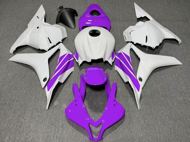 Billige Honda CBR600RR Motorrad Verkleidung 2009-2012 - Weiss Lila Streifen