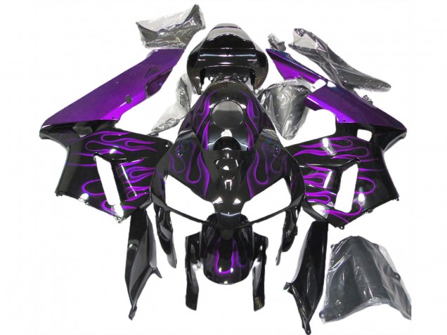 Billige Honda CBR600RR Motorrad Verkleidung 2005-2006 - Lila Flamme