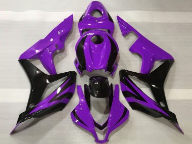 Billige Honda CBR600RR Motorrad Verkleidung 2007-2008 - Lila Glanzendes Schwarz OEM Stil