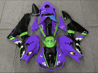 Billige Honda CBR600RR Motorrad Verkleidung 2013-2023 - Lila Grun Blau Glanzendes Schwarz Hai