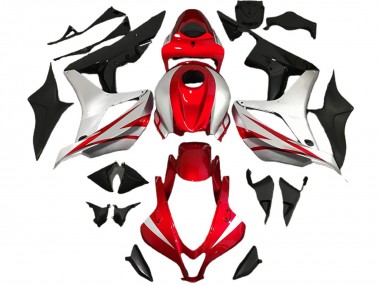 Billige Honda CBR600RR Motorrad Verkleidung 2007-2008 - Silber Rot Glanzendes Schwarz OEM Stil