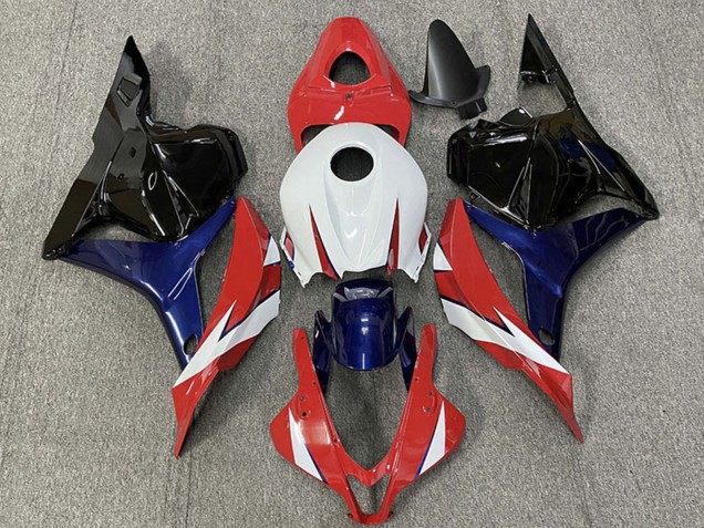 Billige Honda CBR600RR Motorrad Verkleidung 2009-2012 - Weiss Rot Blau Glanzendes Schwarz