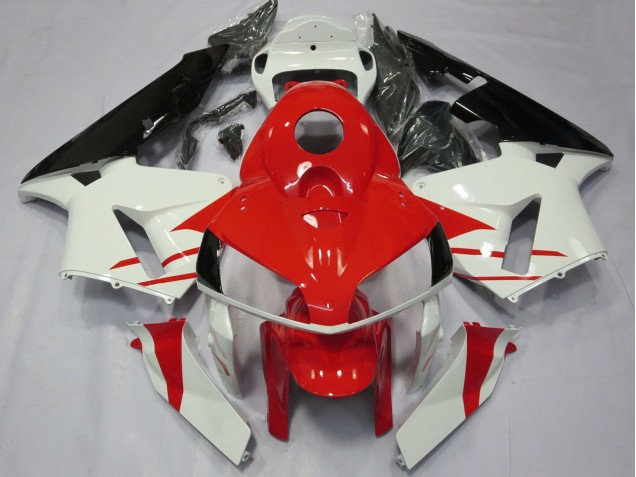 Billige Honda CBR600RR Motorrad Verkleidung 2005-2006 - Weiss Rot Schwarz