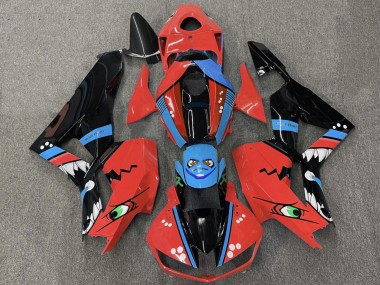 Billige Honda CBR600RR Motorrad Verkleidung 2013-2023 - Rot Blau Glanzendes Schwarz Hai