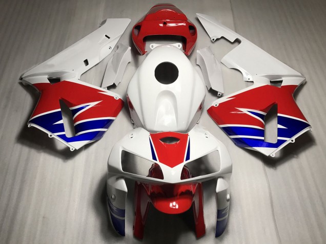 Billige Honda CBR600RR Motorrad Verkleidung 2005-2006 - Weiss Rot Blau