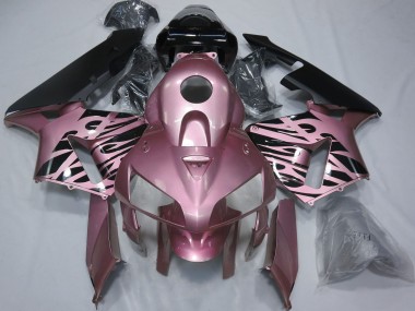 Billige Honda CBR600RR Motorrad Verkleidung 2005-2006 - Rose Rosa Flamme
