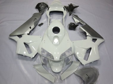 Billige Honda CBR600RR Motorrad Verkleidung 2003-2004 - Silber Weiss