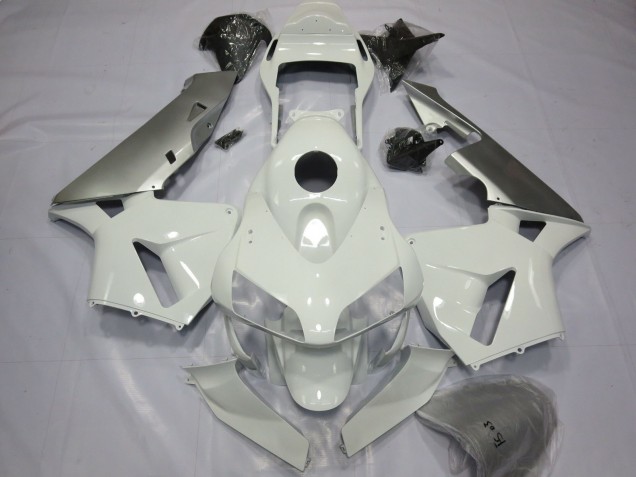 Billige Honda CBR600RR Motorrad Verkleidung 2003-2004 - Silber Weiss