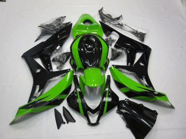 Billige Honda CBR600RR Motorrad Verkleidung 2007-2008 - Grun Glanzendes Schwarz