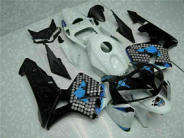 Billige Honda CBR600RR Motorrad Verkleidung 2005-2006 - Weiss Schwarz Grun