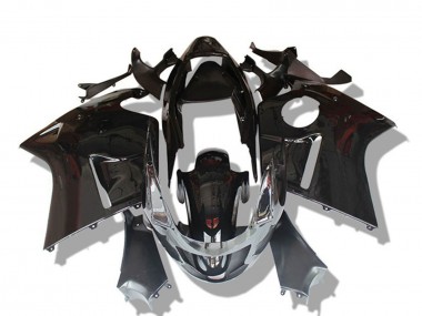 Billige Honda CBR1100XX Blackbird Motorrad Verkleidung 1996-2007 - Glanzendes Schwarz Grau