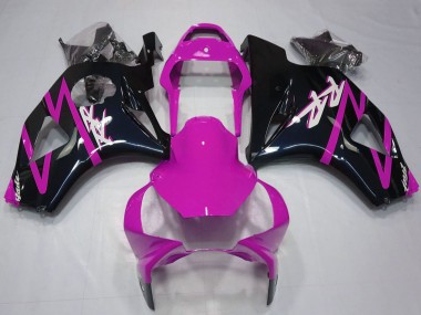 Billige Honda CBR954RR Motorrad Verkleidung 2002-2003 - Rosa Glanzendes Schwarz