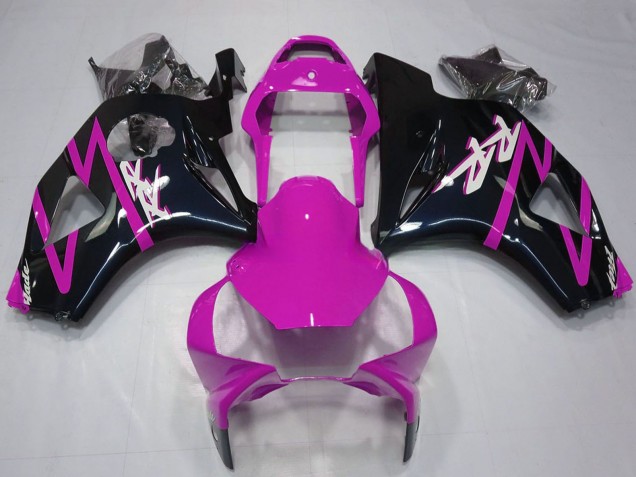 Billige Honda CBR954RR Motorrad Verkleidung 2002-2003 - Rosa Glanzendes Schwarz