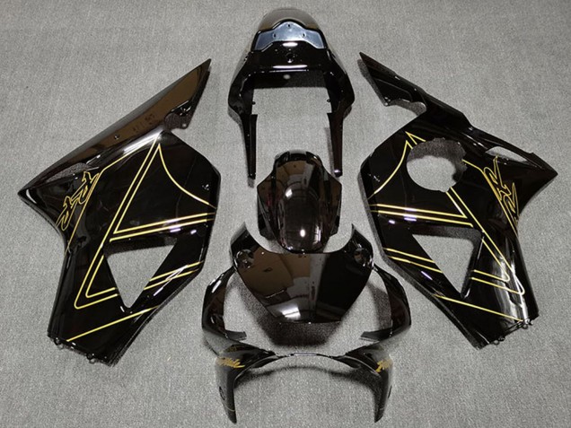Billige Honda CBR954RR Motorrad Verkleidung 2002-2003 - Glanzendes Schwarz Gold