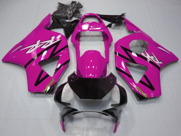 Billige Honda CBR954RR Motorrad Verkleidung Kit 2002-2003 - Rosa Glanzendes Schwarz