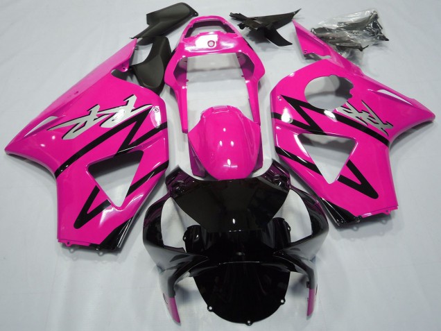 Billige Honda CBR954RR Motorrad Verkleidung 2002-2003 - Rosa Glanzendes Schwarz