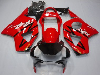 Billige Honda CBR954RR Motorrad Verkleidung 2002-2003 - Rot Glanzendes Schwarz